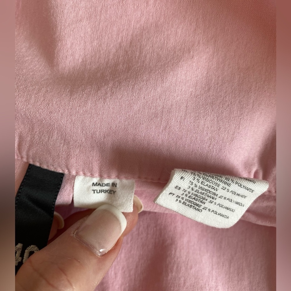 Divided by H&M Pink Pleated Tennis Style Skirt Size 40 - Picture 6 of 6